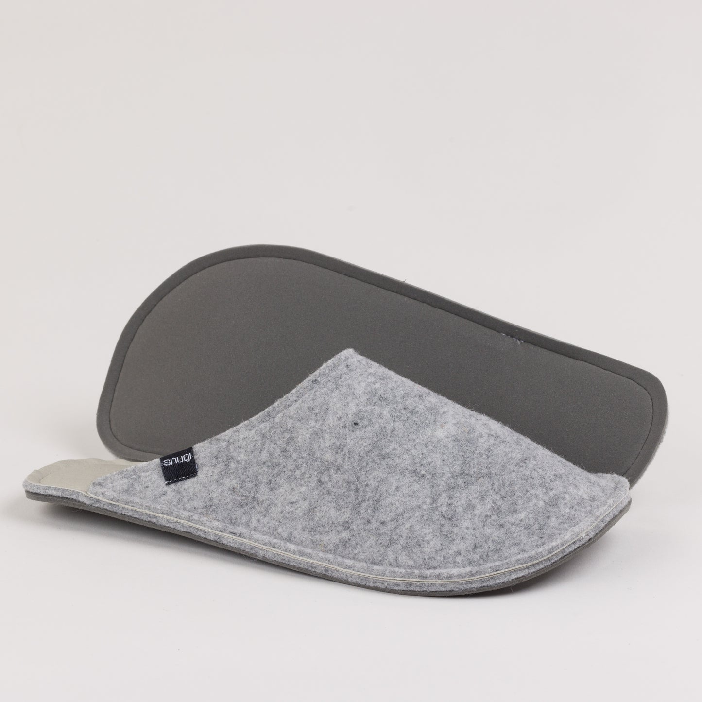 Herren Hausschuhe aus Filz LIGHT GREY