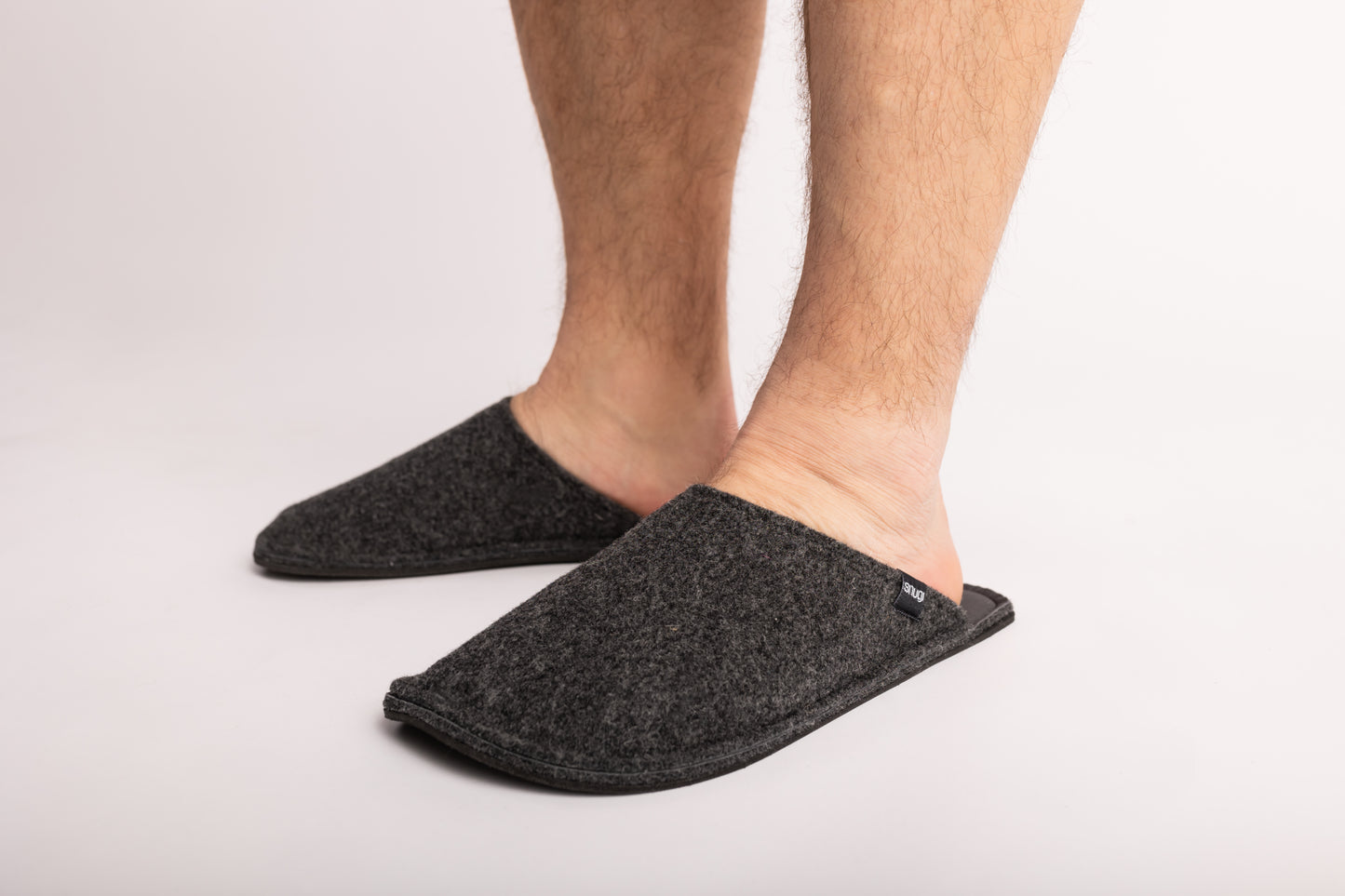 Herren Filzhausschuhe DARK GREY