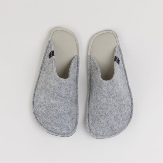 Herren Hausschuhe aus Filz LIGHT GREY